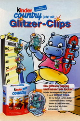 Kinder Country - Happy Hippo Glitzerclips