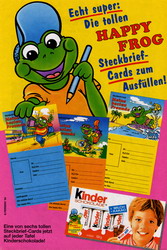 Kinder Schokolade - Happy Frog Steckbrief-Cards