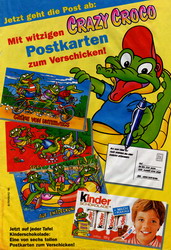 Kinder Schokolade - Crazy Croco Postkarten