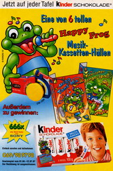 Kinder Schokolade - Happy Frog Kassettenhuellen